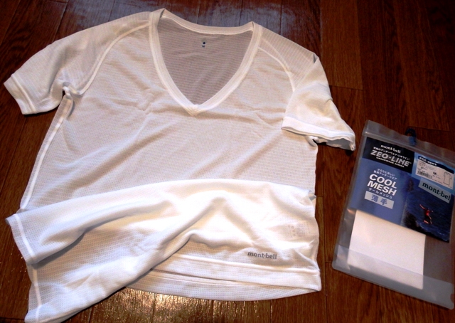 モンベルジオラインクールメッシュTシャツ