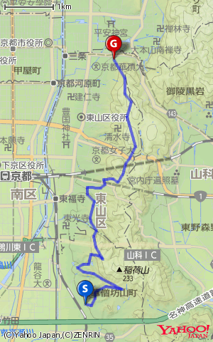 京都 一周 トレイル 山コーヒー 伏見稲荷 蹴上