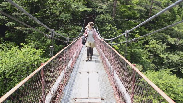 清流のみたらい渓谷でウクレレとアウトドアコーヒー