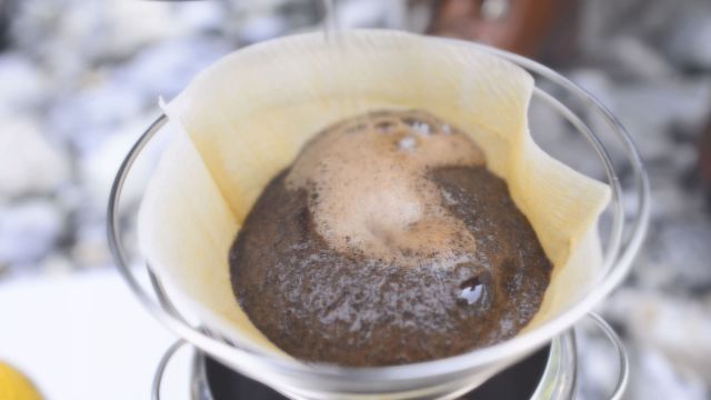 清流のみたらい渓谷でウクレレとアウトドアコーヒー