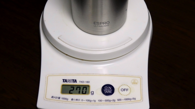 購入レビュー 山コーヒープレス ESPRO エスプロ ウルトラライトコーヒープレス