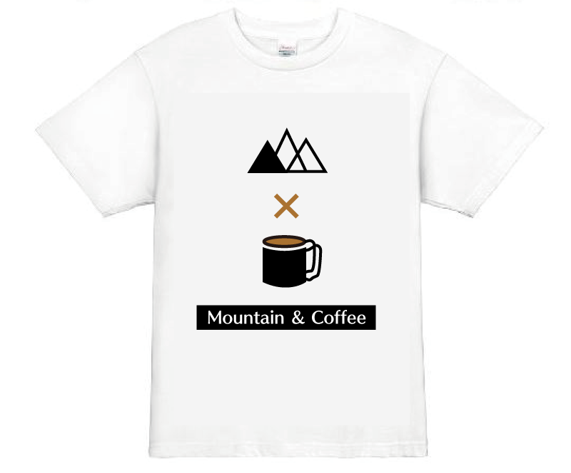 山コーヒー用登山Tシャツ