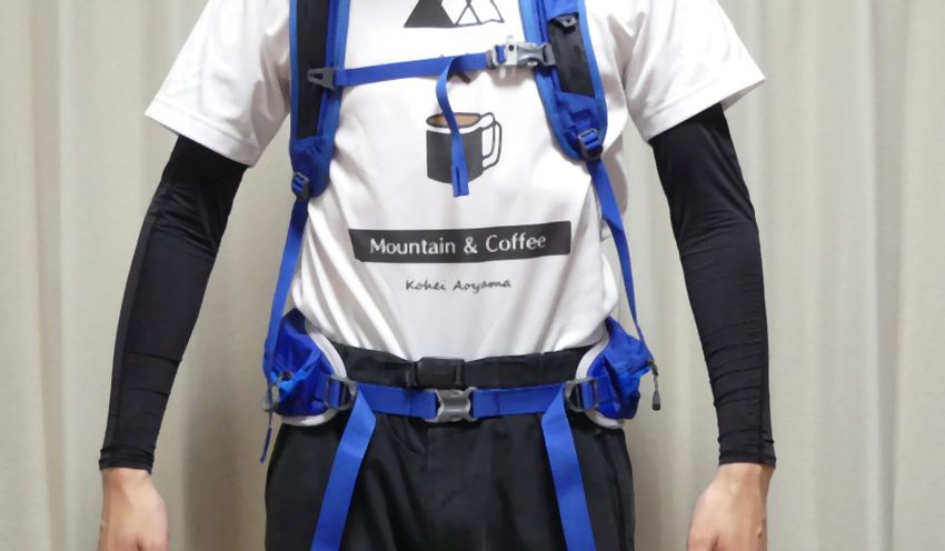 グレゴリーミウォック24の試着を正面から見た画像