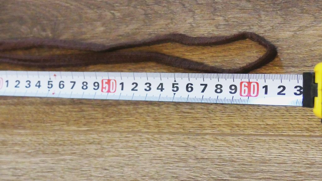 ブーティエルの靴紐の長さと太さ