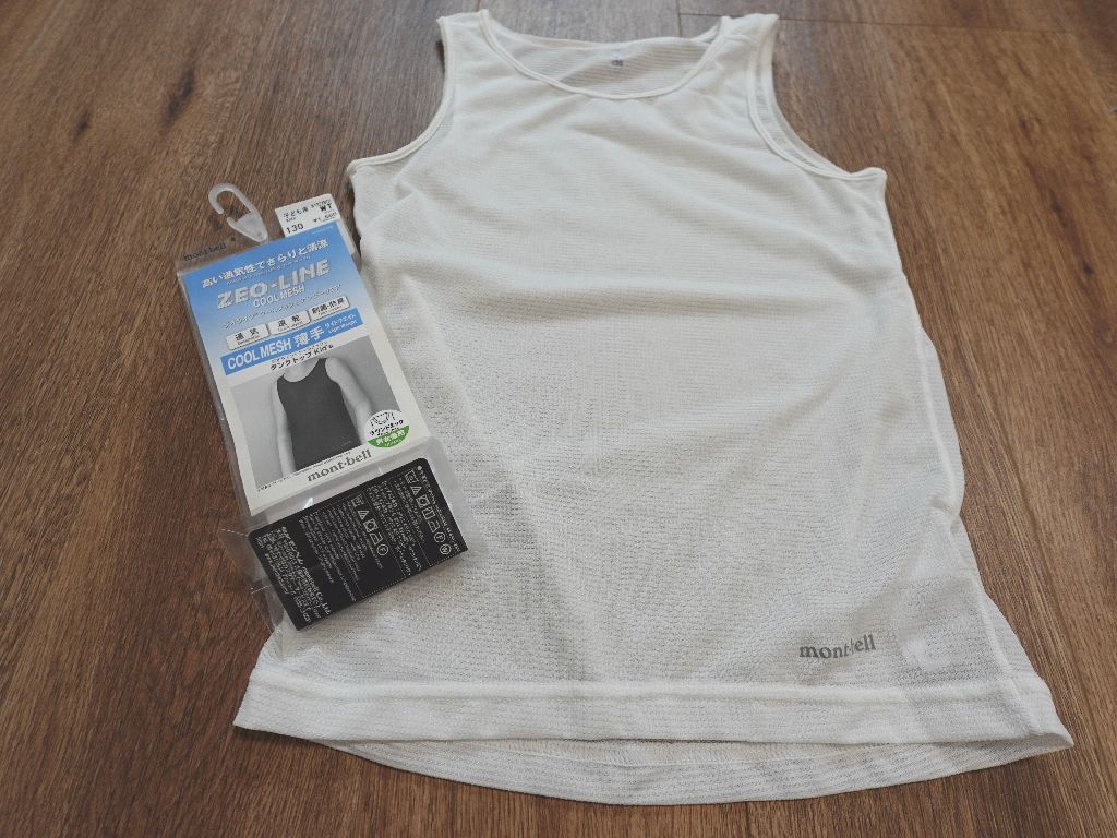 モンベルジオラインクールメッシュタンクトップ・キッズの感想レビュー