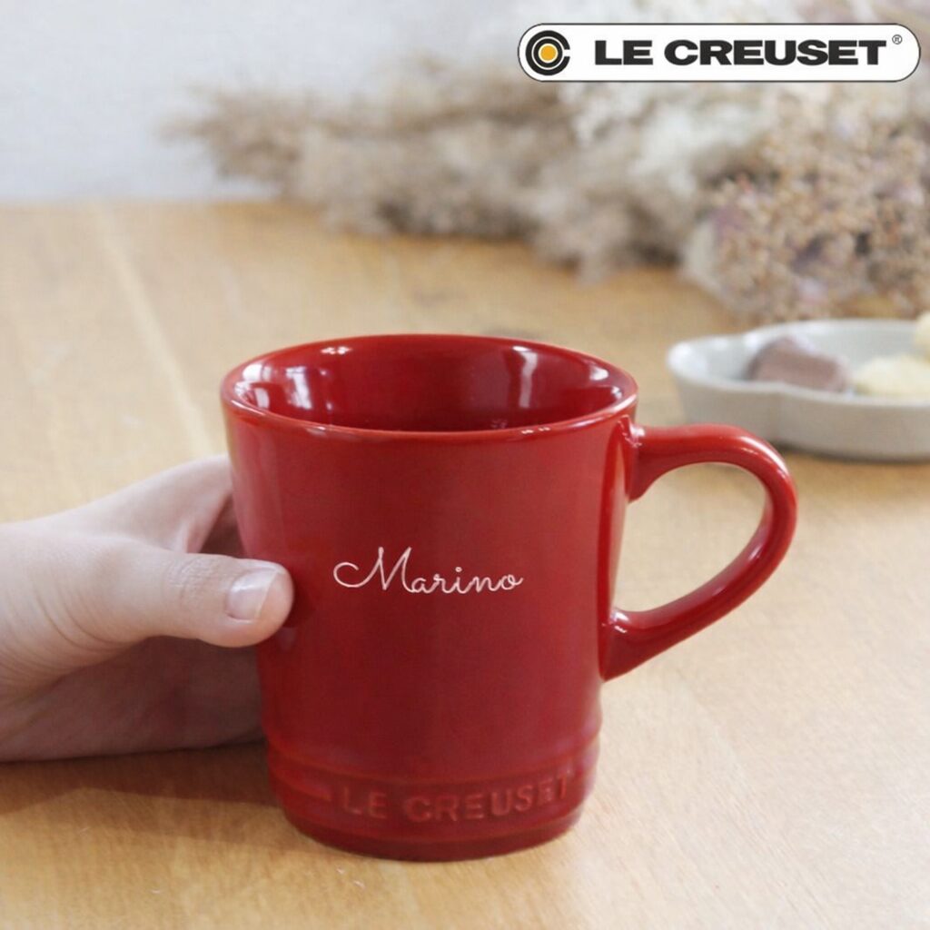 還暦祝いコーヒーグッズの赤色マグ